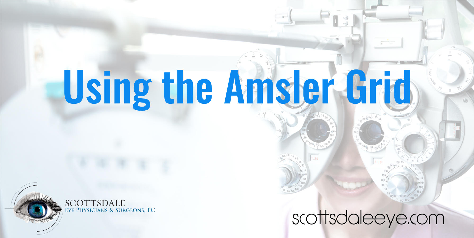 Amsler grid eye test for detecting macular problems